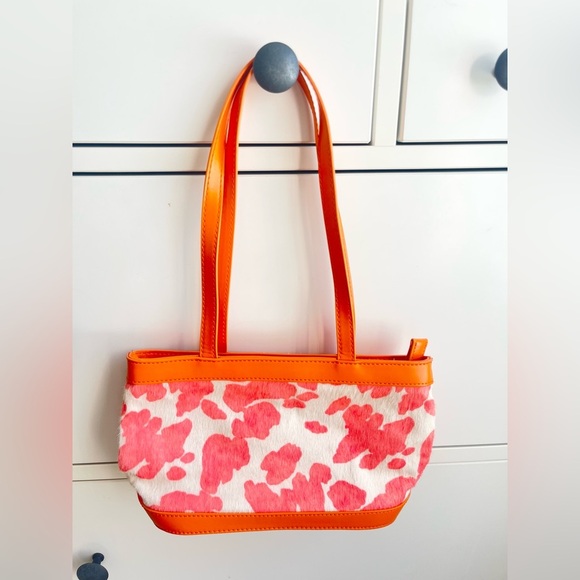 NWOT Urban Outfitters Marie Cow Print Mini Tote Shoulder Bag Y2K - Picture 2 of 9